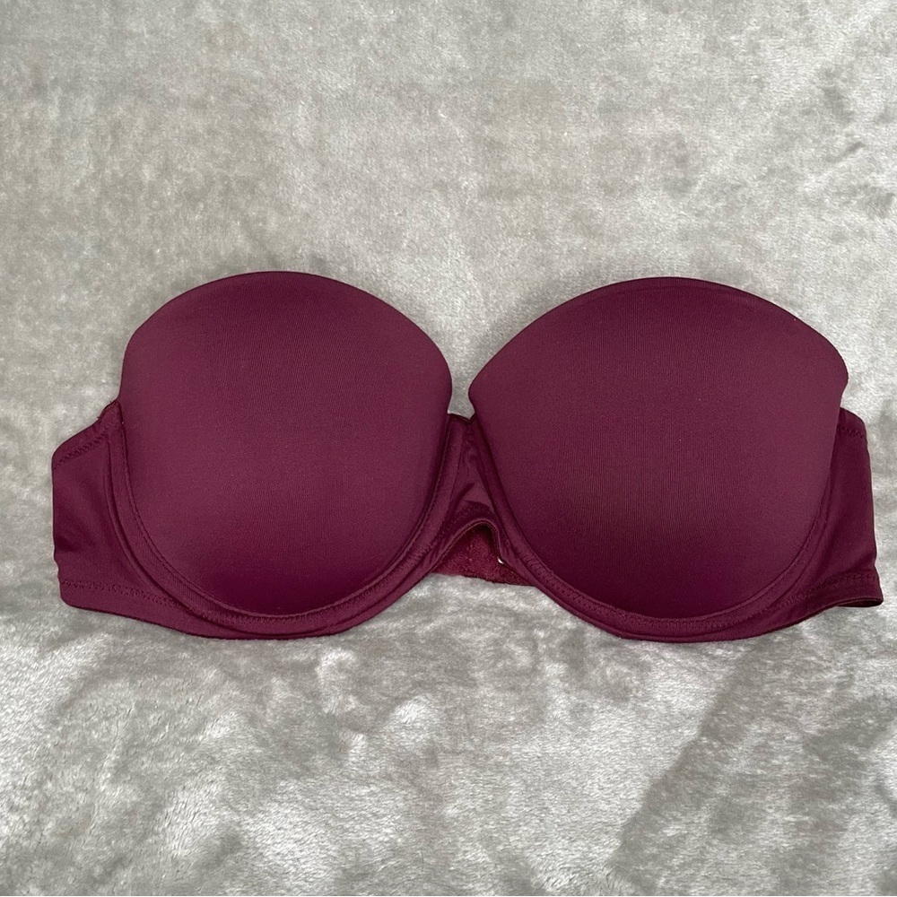 PINK Victoria’s Secret Strapless Push-Up Bra Multi-Way Wear Everywhere 34C